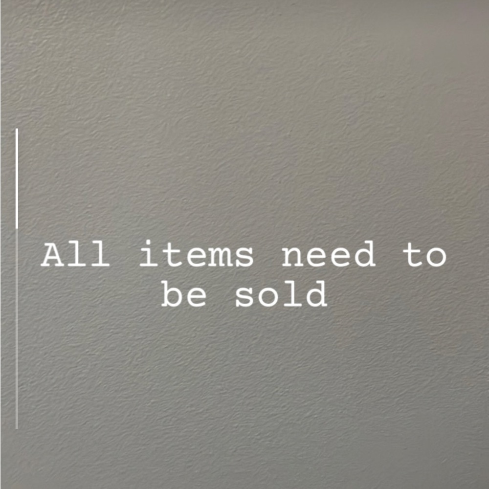 All items in my closet need to be sold!